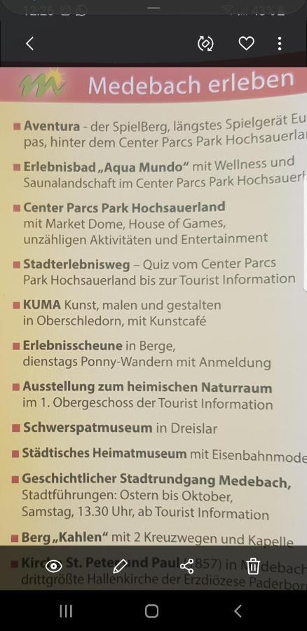 Ferienwohnung Parkblick メーデバッハ エクステリア 写真